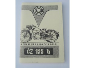 KATALOG NÁHRADNÍCH DÍLŮ - ČZ 125 B